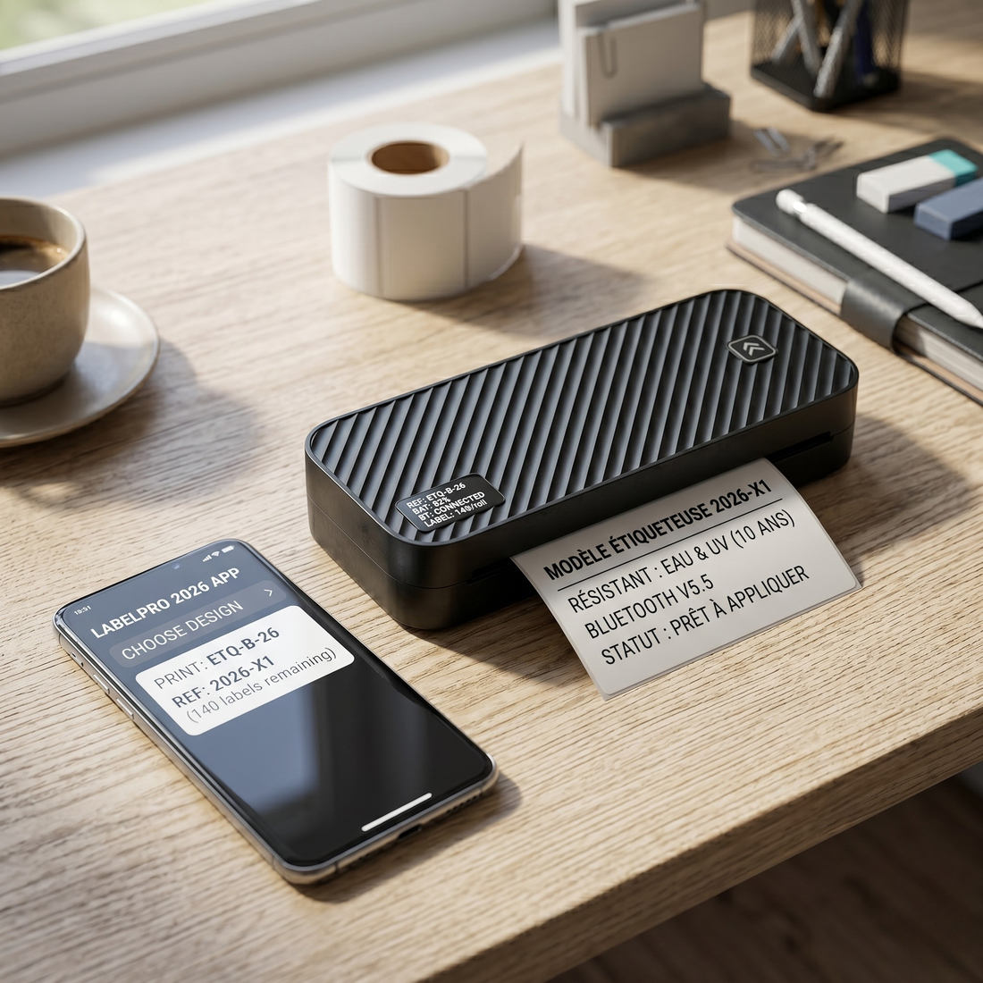 Imprimante Thermique Bluetooth Portable – Étiqueteuse Sans Fil 2026 | L'Imprimante Thermique