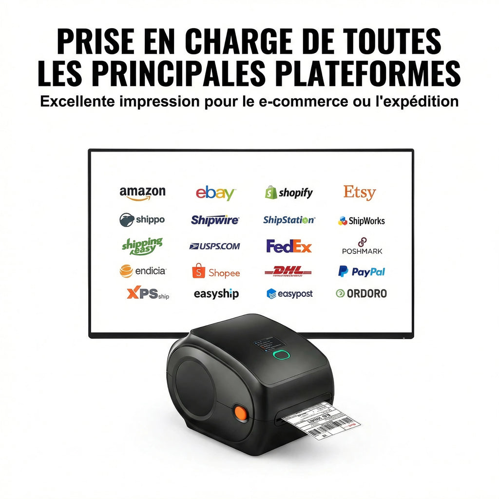 Imprimante Thermique -Étiquette (Bluetooth & USB)