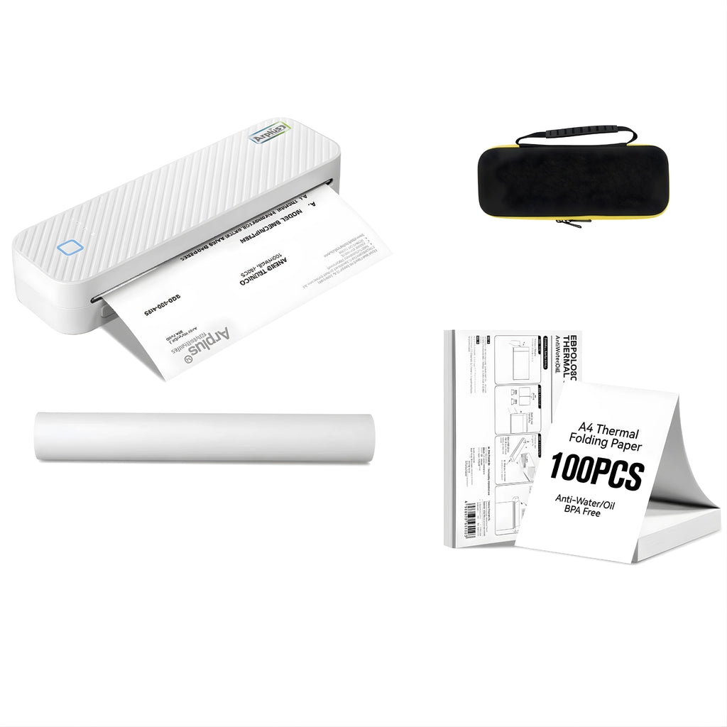 Imprimante A4 Portable Thermique Bluetooth - Sans Encre